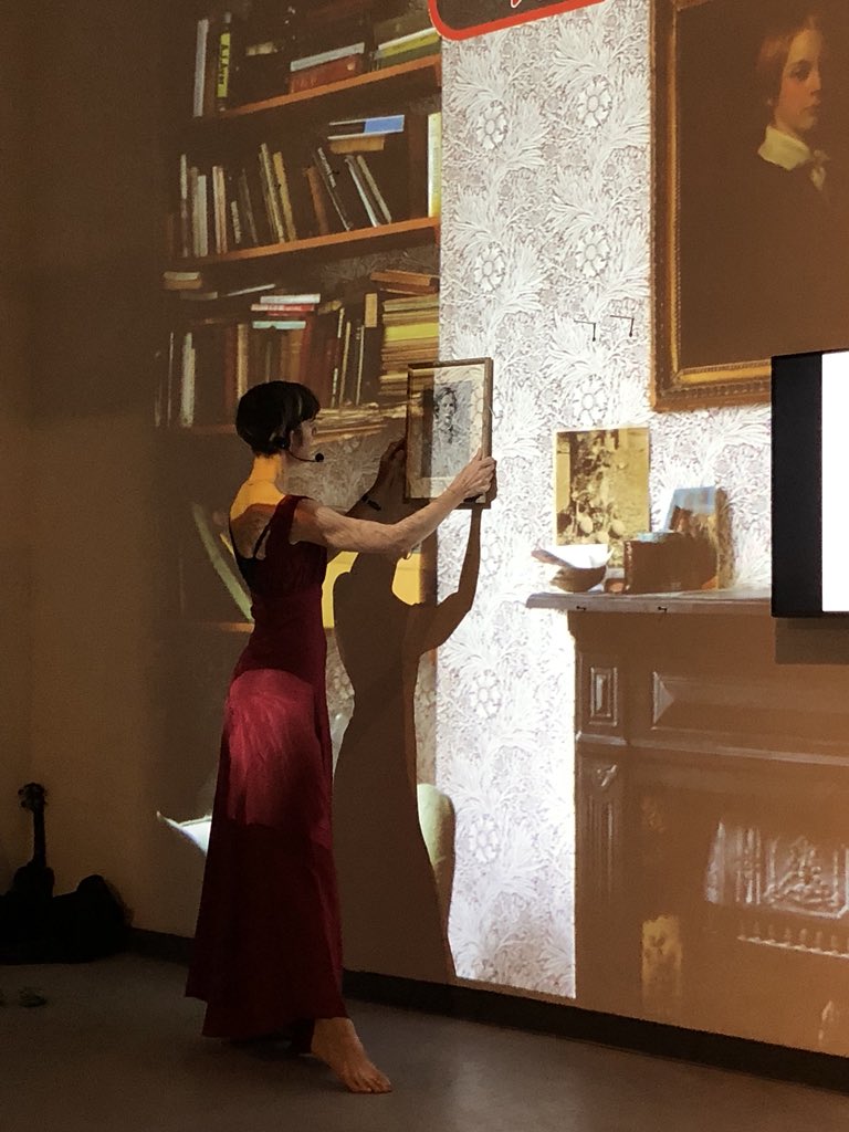 elly_clarke's tweet image. Many thanks to Ajda Zupancic for being my fabulous assistant &amp;amp; gown dresser at the 2nd perf of #AClassyLecture this eve. &amp;amp; for this photo, taken at the dress rehearsal on Weds. Exhibition is open 3 more days Tues-Thurs w pix, projections, script &amp;amp; audio. GalerieWedding.de