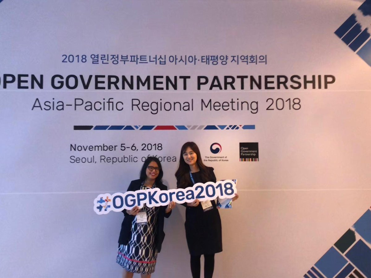 basushreya10's tweet photo. .@govkorea and @opengovpart ready to welcome #OGPAsiaPac delegates  in #Seoul. Looking forward to honest, energising and inspiring conversations to #renewtrust, promote participatory democracy and build better societies for all. https://t.co/GBUWlG7VQq #OGPAsiaPac #OGP https://t.co/oZKBdwHZea