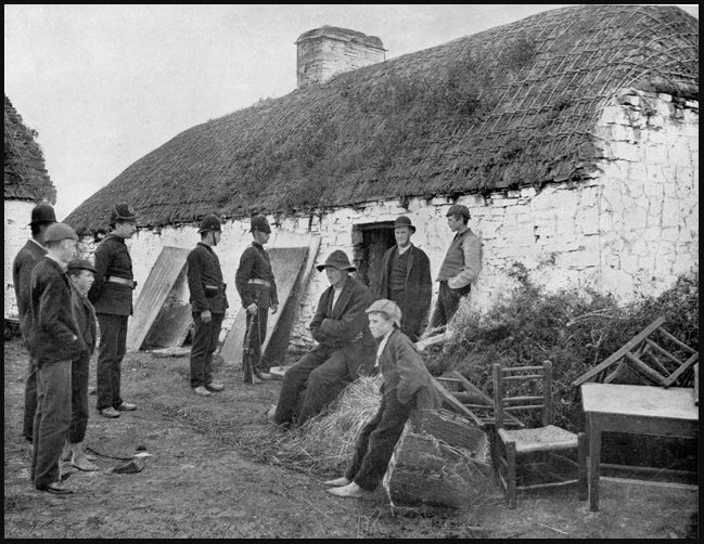 1887 EVICTIONS - There were sad scenes in West Limerick where families were turned out of their homes. Newspaper accounts were reported as far away as Philadelphia, giving an accurate uncensored account of what was happening across the Country as a whole. Bit.ly/2Pbtxt6