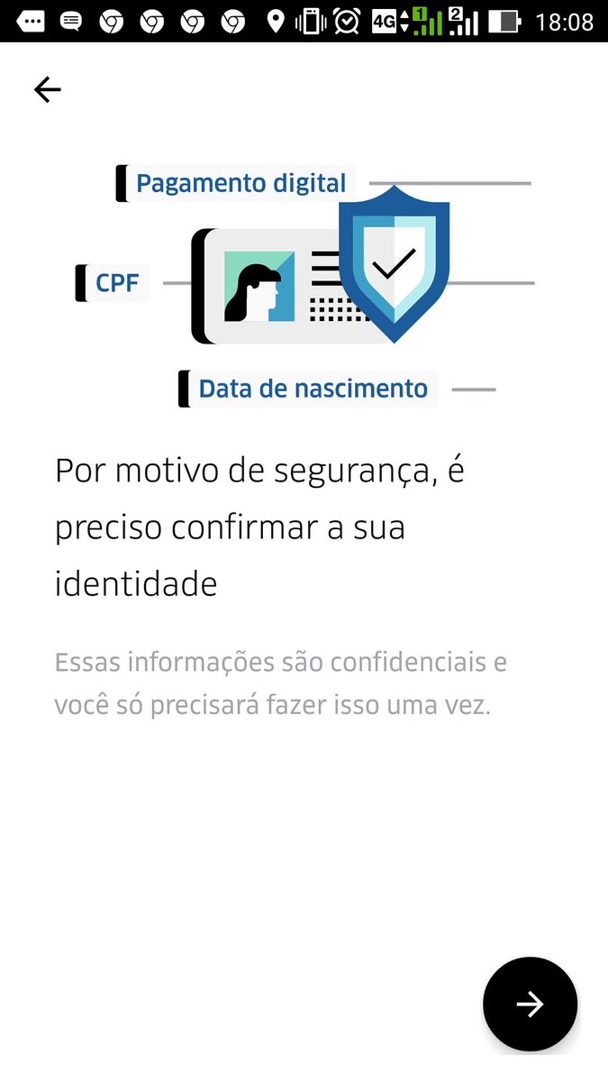 goianogg's tweet photo. @Uber_Brasil olá. Estou enfrentando problemas para solicitar o Uber. Fica solicitando cpf e data de Nascimento, mas quando informo, volta novamente pedindo os dados. https://t.co/wGLUl5O6Zd