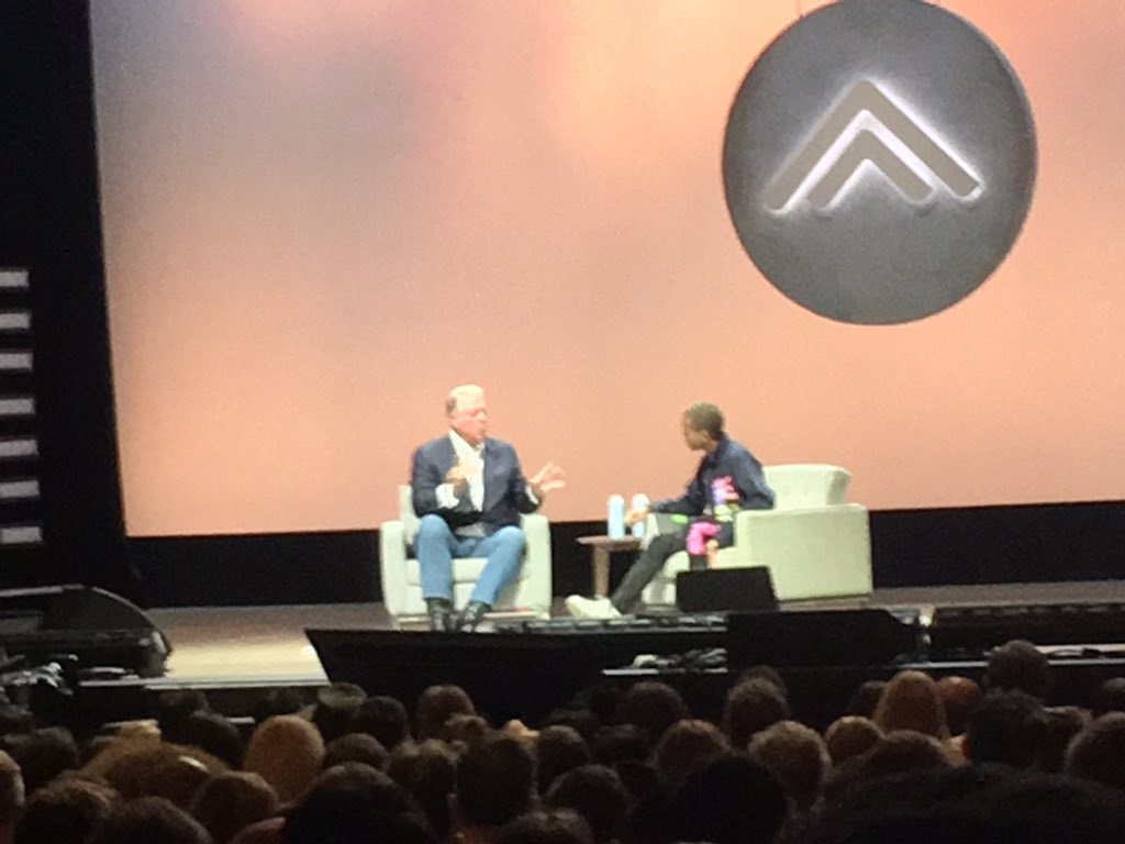 JosieLehrer's tweet photo. “In science and medicine, some experiments are terminated for ethical reasons...” -@AlGore on #Trumpism and #climate change. #SummitLA18 https://t.co/ii1SPJhQ25