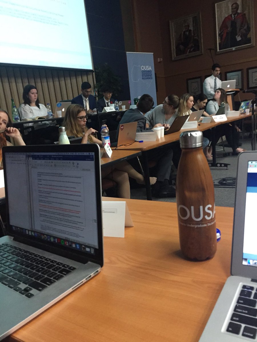 1cplante's tweet photo. Still going strong at #ousaGA at @McMasterU with @UWFeds......just passed the 10 hour mark in Plenary! https://t.co/7X1SMwnPVI