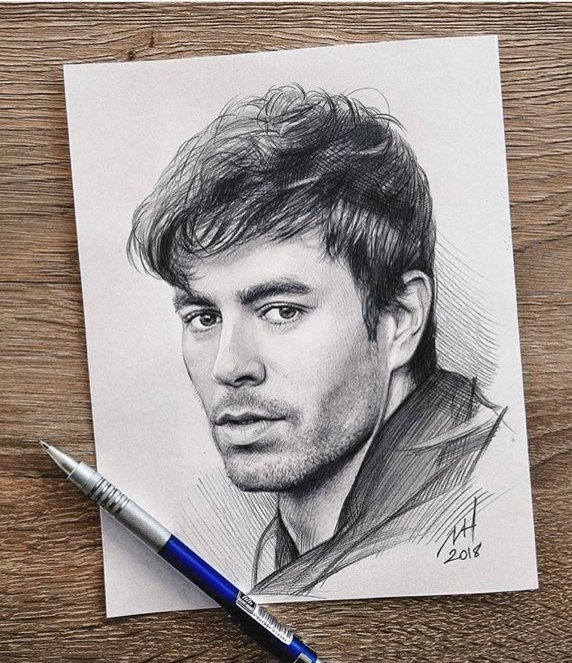 Portrait of Enrique Iglesias  My Pencil Art  Drawings  Illustration  People  Figures Celebrity Musicians  ArtPal