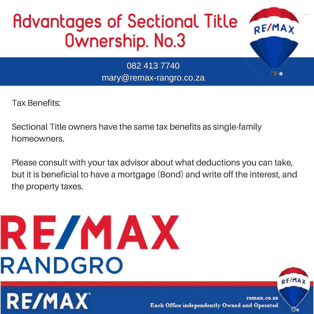 sectionalprop's tweet image. Sectional Title Living. Need answers? - Call Mary Andalaft 082 413 7740 or email info@sectionaltitlespecilalist.co.za 
or mary@remax-randgro.co.za 
#sectionaltitle #townhouse #apartments #cluster 
/www.remax-randgro.co.za/property_search_result.aspx?status=-10&amp;amp;agent_ref=352