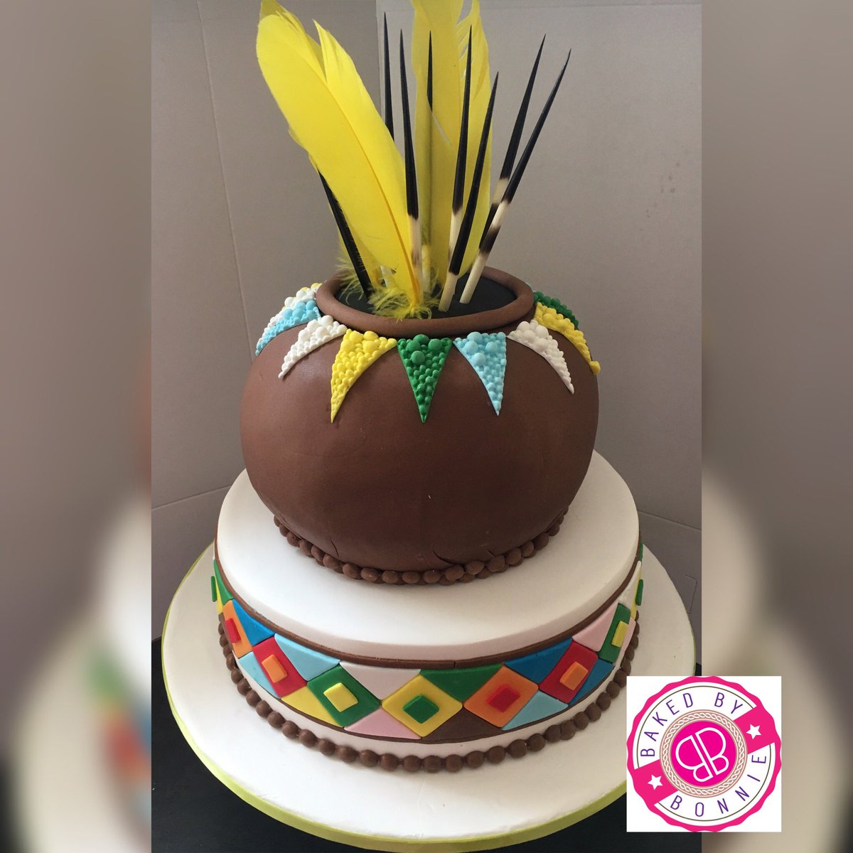 Cake is the answer, no matter the question... 😍😍😍 #BakedByBonnie #ForTheLoveOfCake #Baking #CakeDecorating #YellowAndGreen #TraditionalWeddingCake #WeddingCake #Cakes