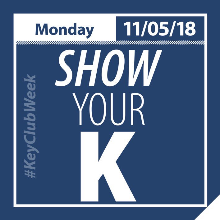 IN_KeyClub's tweet image. Key Club week starts tomorrow!!! Wear your Key Club merch and send us a pic or us the hashtag #INtoService 🤩