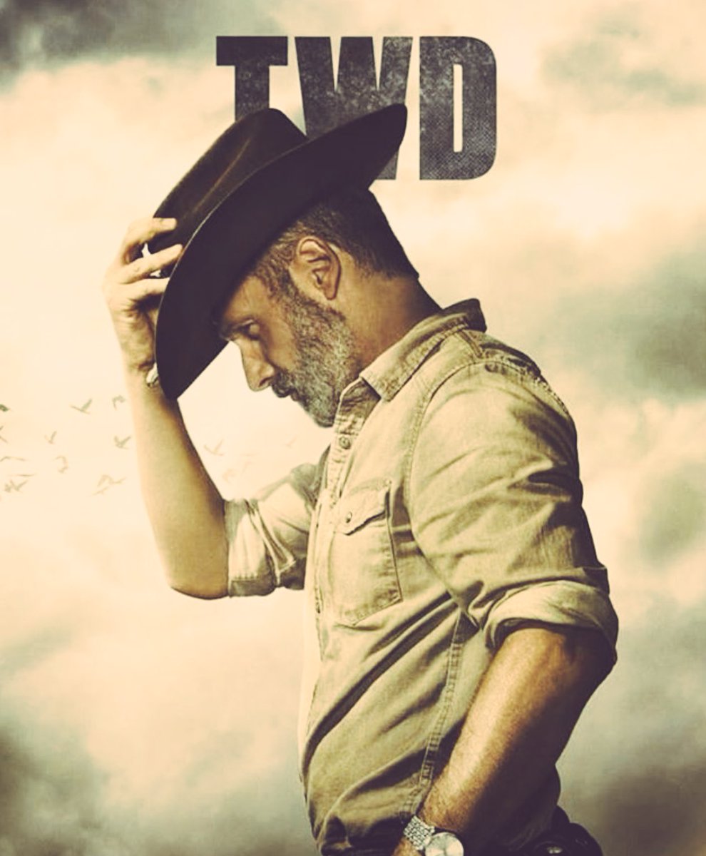 Rick's the backbone of the show. I'm excited for what's ahead, but I am sad and scared about going forward without the shows backbone. My hearts in the hands of <a href="/angelakang/">Angela Kang 강효신</a> <a href="/ScottMGimple/">Scott M. Gimple</a> <a href="/G_Nicotero/">Greg Nicotero</a> <a href="/RobertKirkman/">Robert Kirkman</a> and the TWD team. They got me here, So I have faith in them!👍❤️