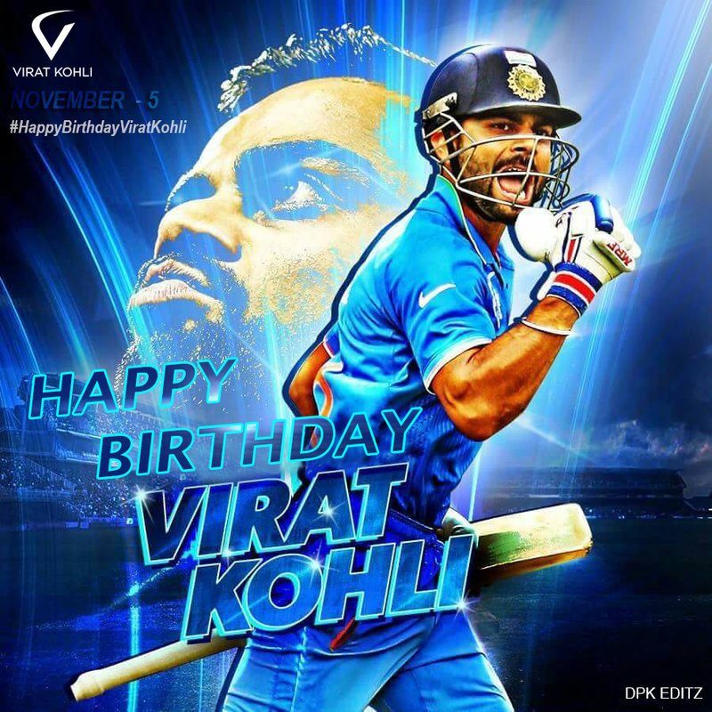 Happy birthday \RUN MACHINE\ virat Kohli. 