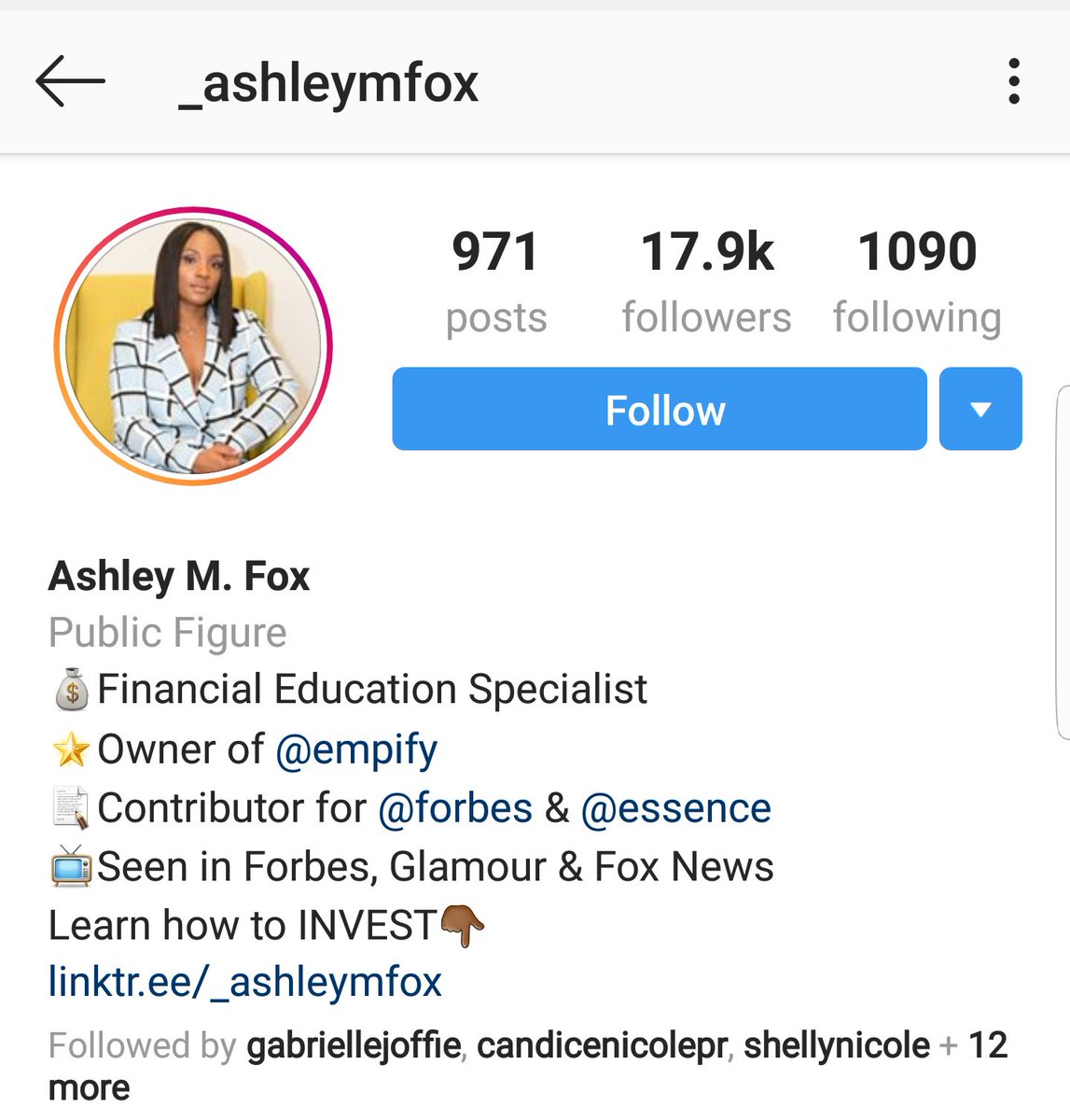 Ashley M. FoxIG: _ashleymfoxFinancial Education SpecialistOwner of Empify