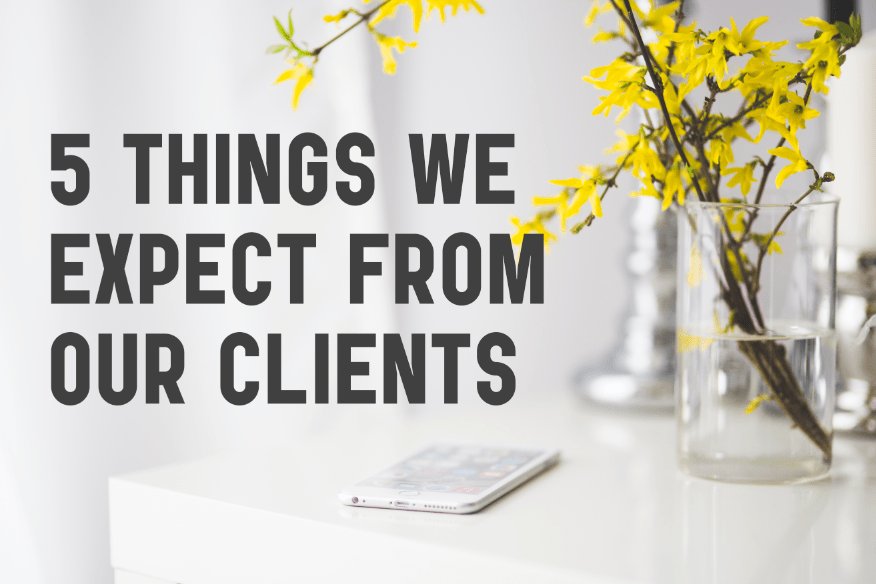 5 things we expect from our clients: sar.ac/2D5P4xD