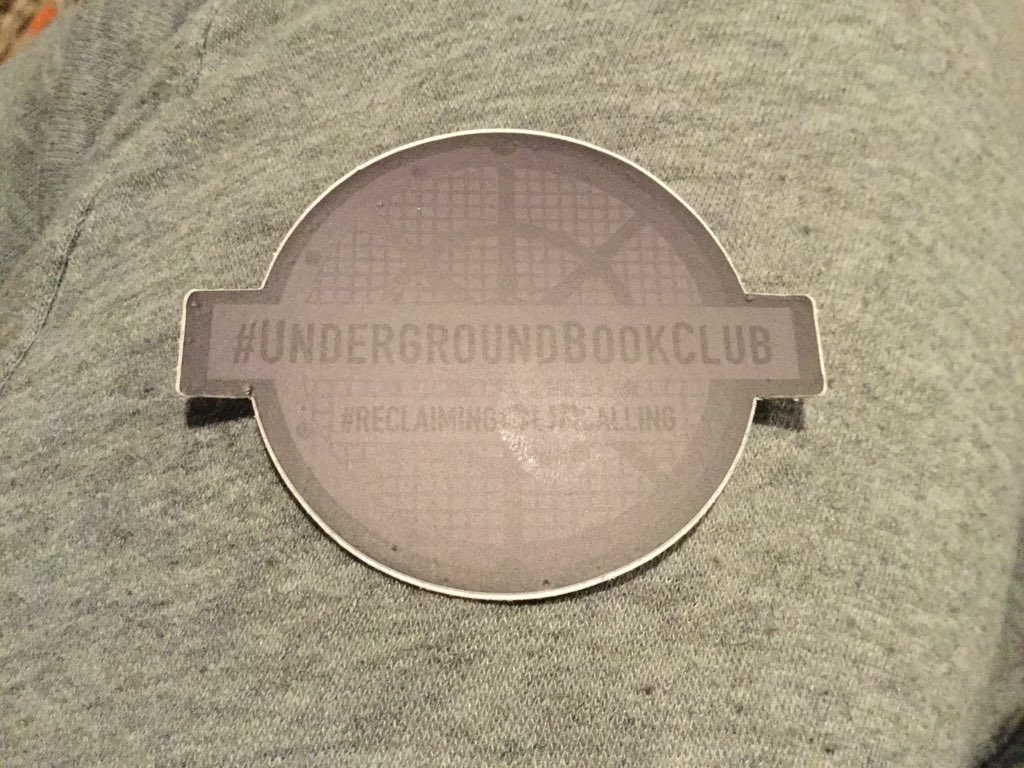 Thanks for the invite and the secret mission @GustafsonBrad Celebrate successes no matter how small and help students gain confidence in themselves! #undergroundbookclub