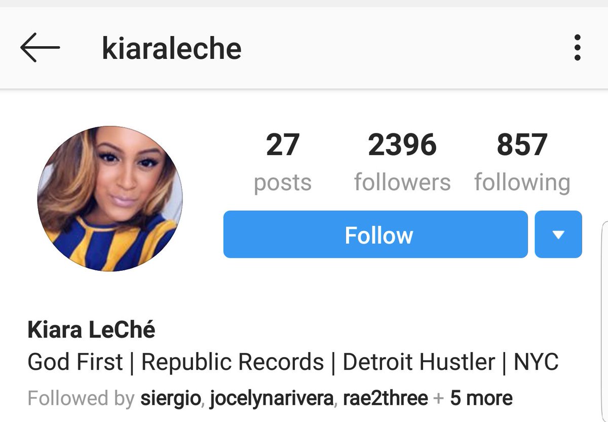 Kiara Leche IG: kiaralecheEntertainmentUrban Promotions Coordinator at Republic Records