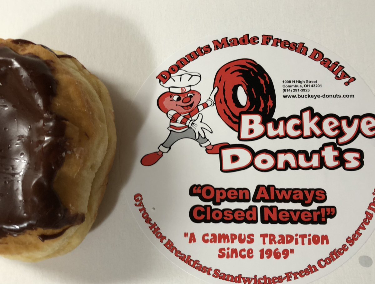 When my college kid has rehearsal until 10pm and he’s really close to <a href="/buckeyedonuts/">Buckeye Donuts</a> , mama gets a special Sunday night treat. 🍩