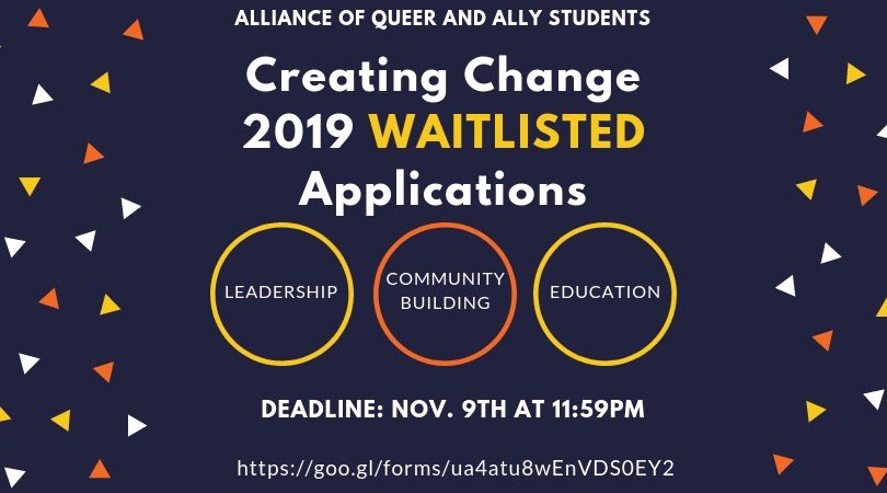 AllianceMSU (@alliancemsu) on Twitter photo Hey everyone! There’s still a chance to go to creating change, just click this link and fill out the form for the waitlist: 
docs.google.com/forms/d/e/1FAI…
DO NOT FOLLOW THE LINK ON THE FLYER Hey everyone! There’s still a chance to go to creating change, just click this link and fill out the form for the waitlist: 
docs.google.com/forms/d/e/1FAI…
DO NOT FOLLOW THE LINK ON THE FLYER