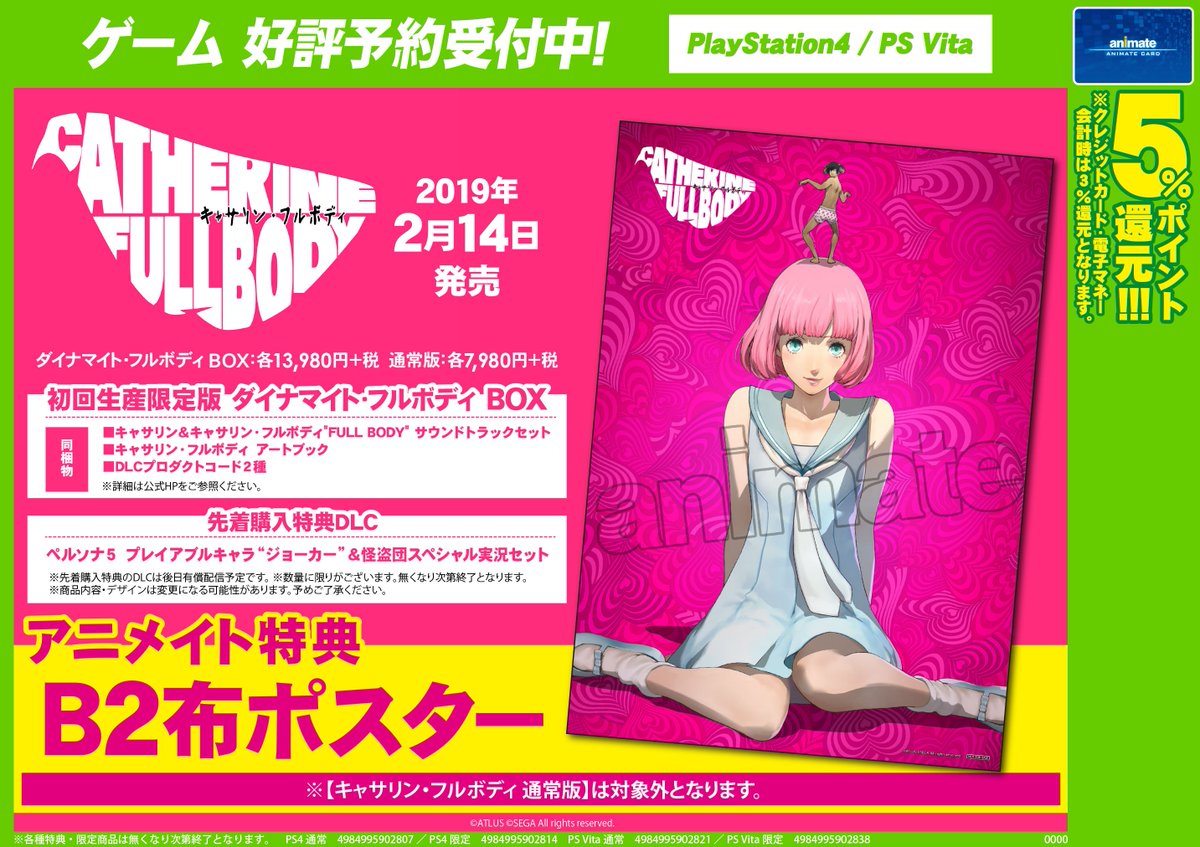 キャサリン・フルボディ限定版特典布ポスター