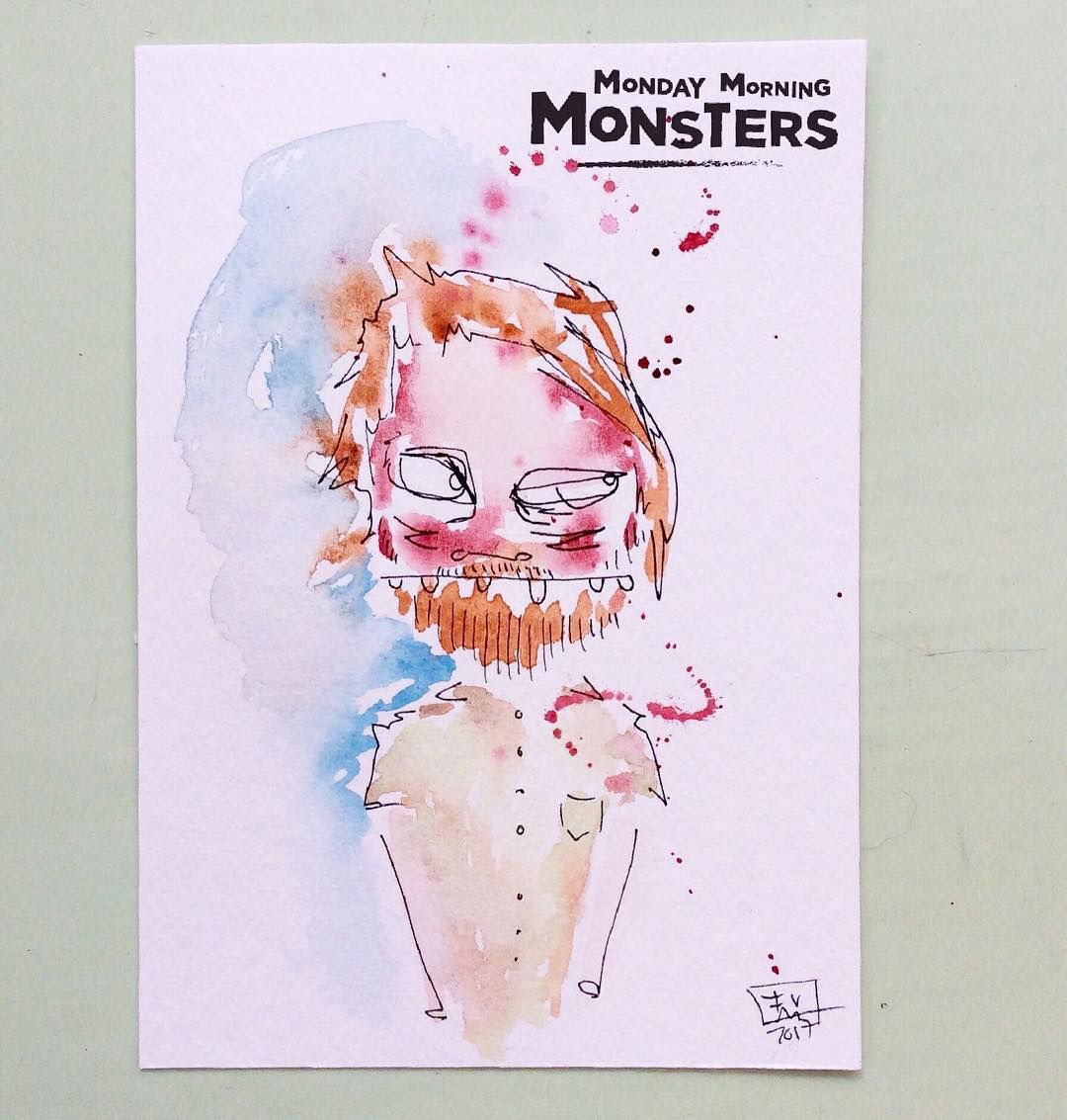 Monday Morning Monsters from March 2017
-
-
-
-
#mondaymorningmonsters #mondaymorningmonster #mondaymorningfeeling #innermonster #innerbeing #illustration #drawing #monsters #cartoon #illustrationart #illustrationday #characterillustration #watercolour  #drawingoftheday