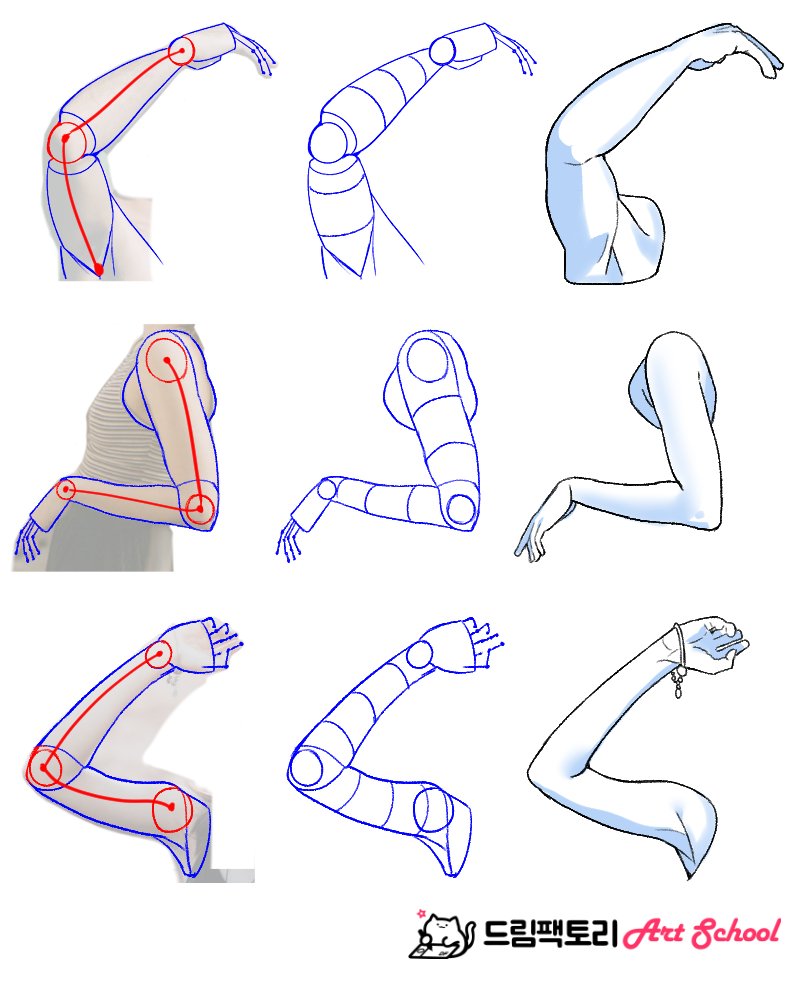 팔 드로잉 참고