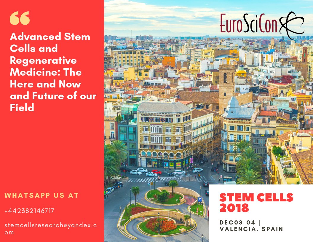 Visit: advanced-stemcells.euroscicon.com
One month to go!
If you think you can break the #stereotype and revolutionize the treatment methodology using stem cells, then this #conference will serve the best platform to share and gain knowledge
#stemcellstherapy #stemcells #cordblood #Cancer