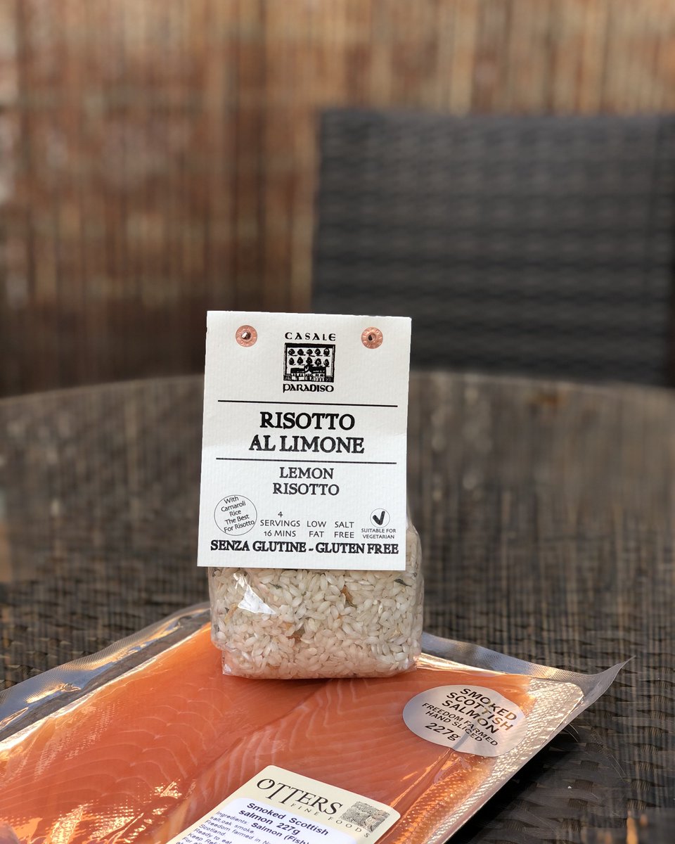 ottersdeli's tweet photo. Our traditional smoked salmon goes fantastically with Casale Paradiso's lemon risotto. Great as a quick supper when you're strapped for time! https://t.co/l8JOQDZ14p