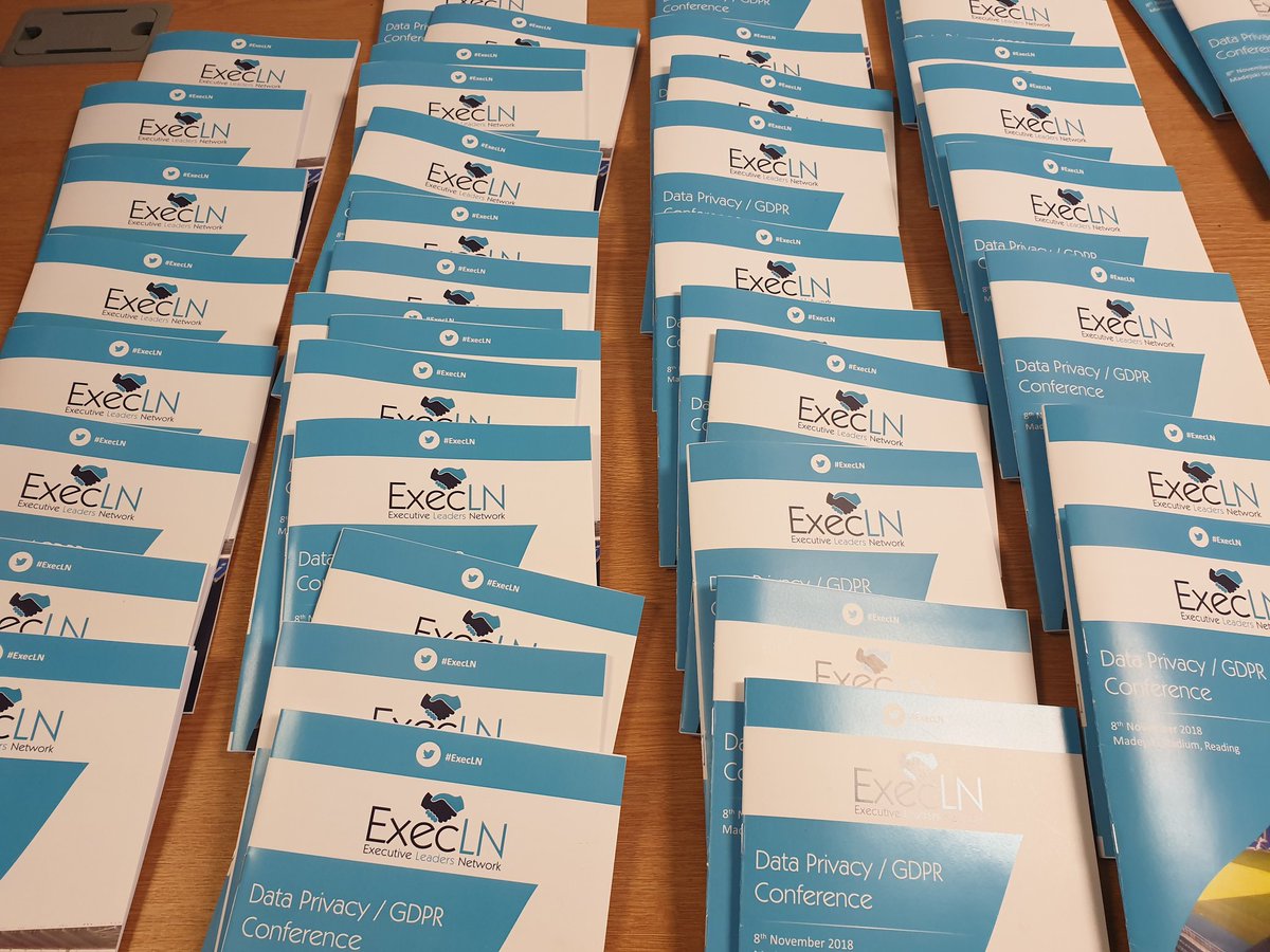 SteveAsh10's tweet image. Are you attending the #ExecLN #Data #Privacy conference this week? 230 confirmed attendees, 20+ sessions and limited places remaining...