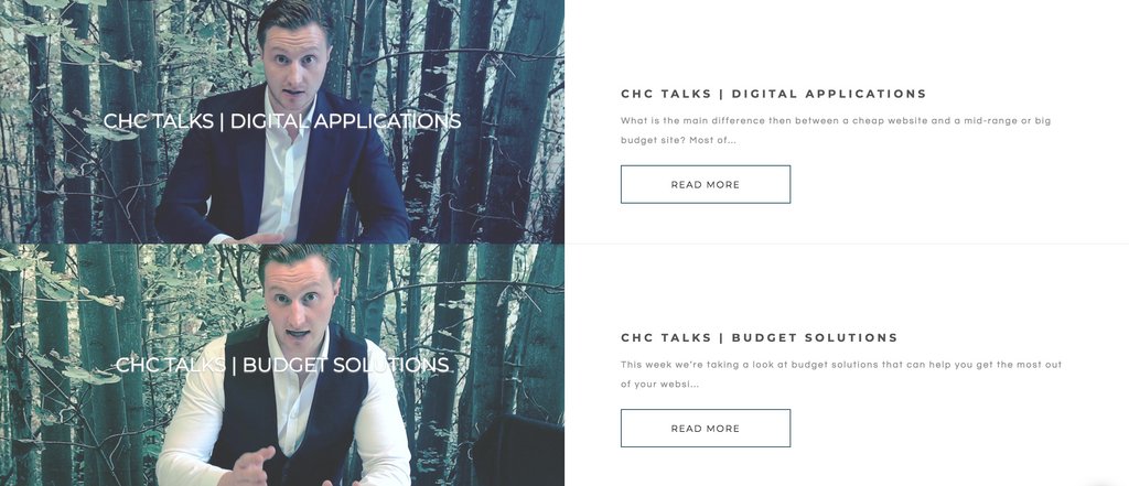 Have you seen the latest in our #CHCTALKS blog + video series? We look at budget solutions to help you get more out of your website as well as how you can utilise digital applications to automate time consuming tasks! #websites #digitalmarketing bit.ly/2qvCdf6