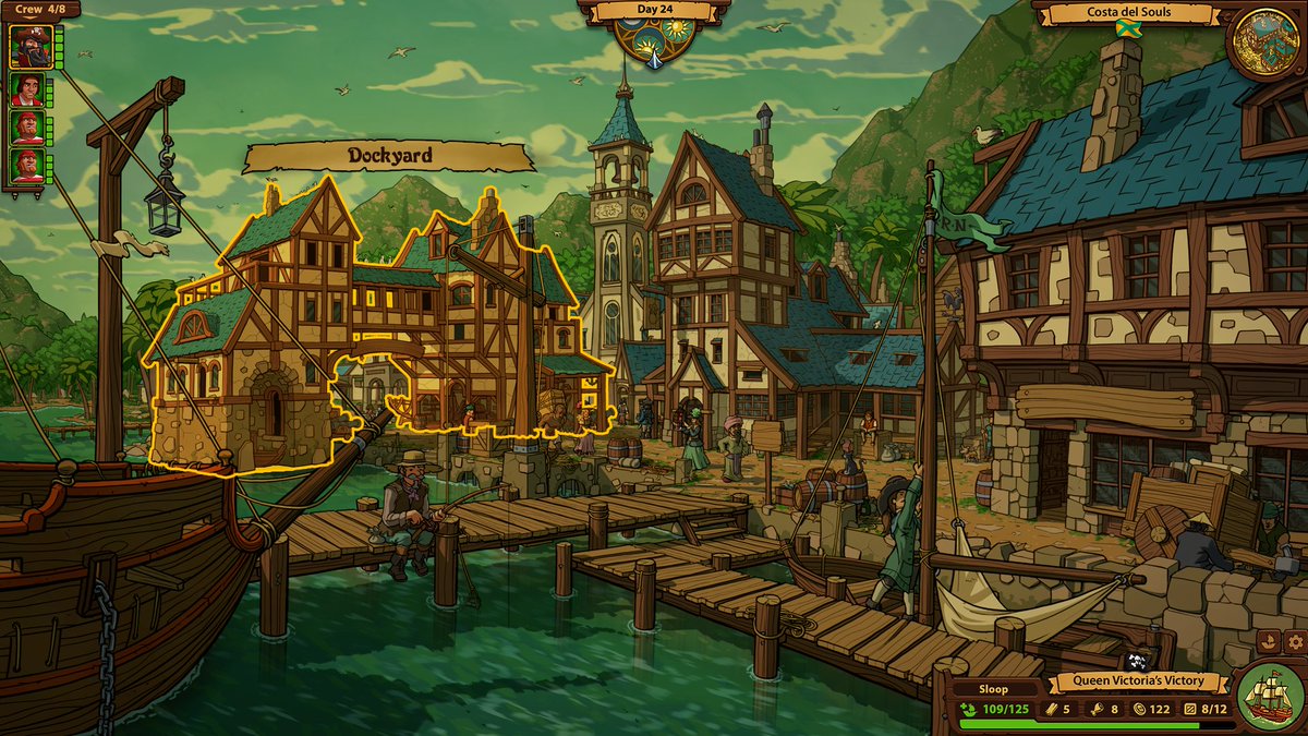 AyeCaptainGame's tweet photo. Quick stop in safe harbour won't hurt. Maybe i'll send me lads to th' tavern so they get some experience.
#indiedev #gamedev #games #unity #projects https://t.co/u2eVmT1a0W