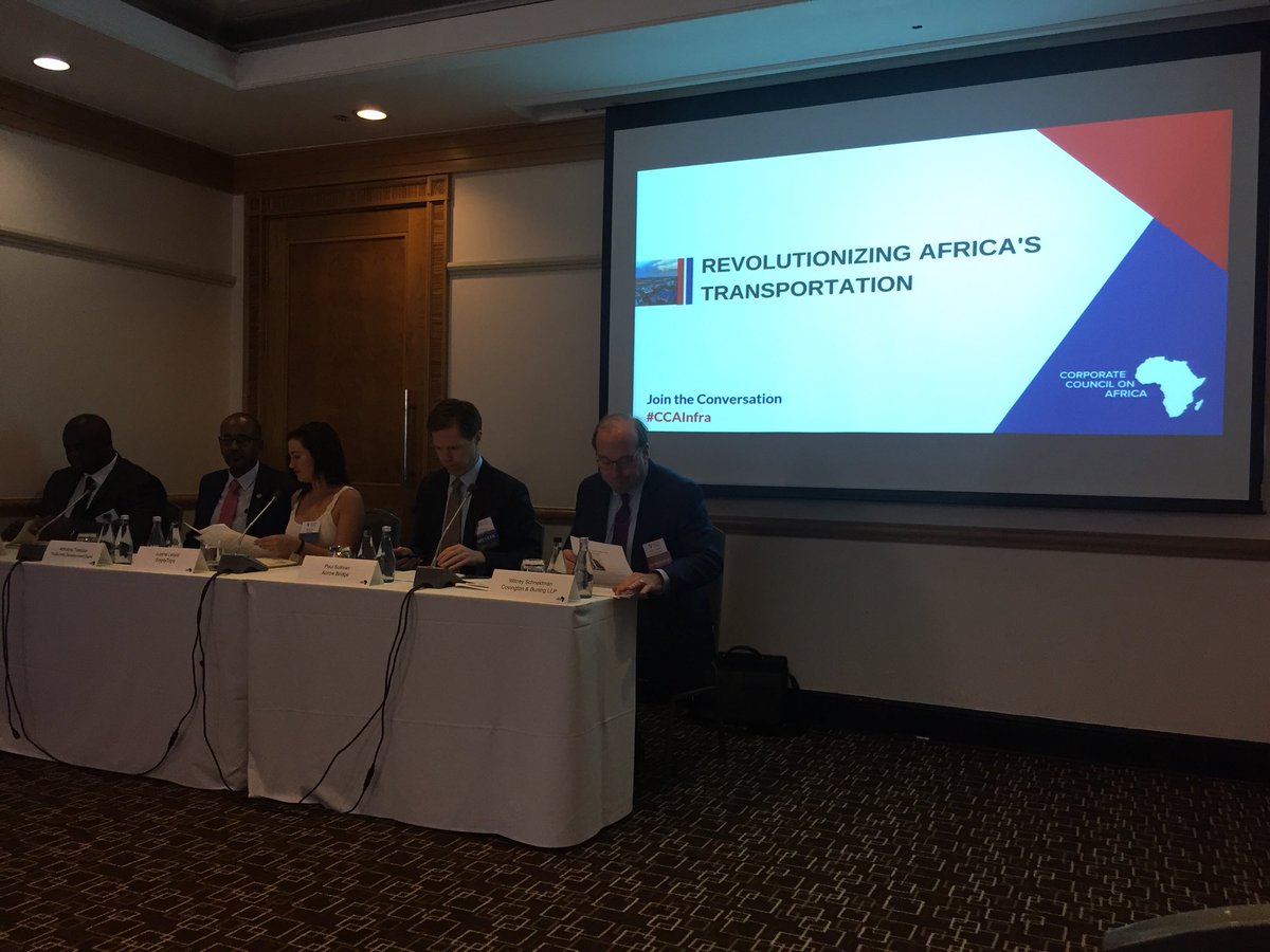 EmptyTrips's tweet photo. Our BDM @justinedina on the panel at the U.S Africa Infrastructure discussing innovative technologies that are positively “disrupting” the transportation space.  #innovation #bankability #trade #volume #valuecorridors #africaintegration @nepad @unitednationsdevelopment #CCAIfra https://t.co/mwgIfkxbSi
