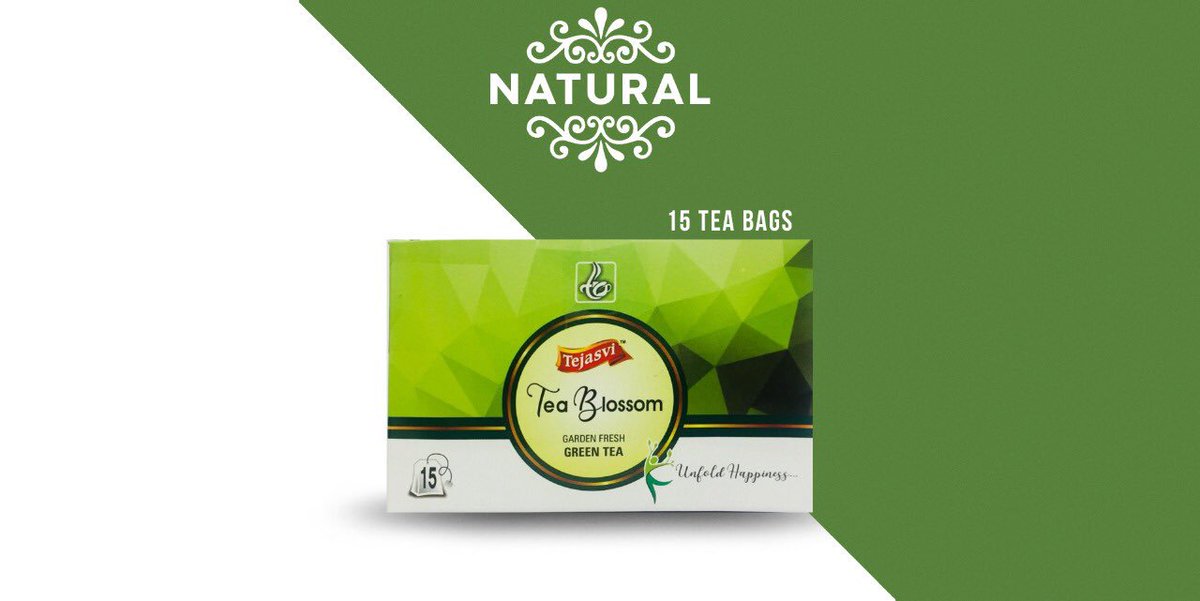 teablossomindia's tweet photo. Our #NaturalGreenTea is also available in a compact #15TeaBag size! 
DM us for orders and more information. 
#TejasviTeaBlossom #TeaBlossom #GreenTea #UnfoldHappiness #smallpack #buynow #ordernow #dm #newlaunch #tealove https://t.co/EVuAHV72h3
