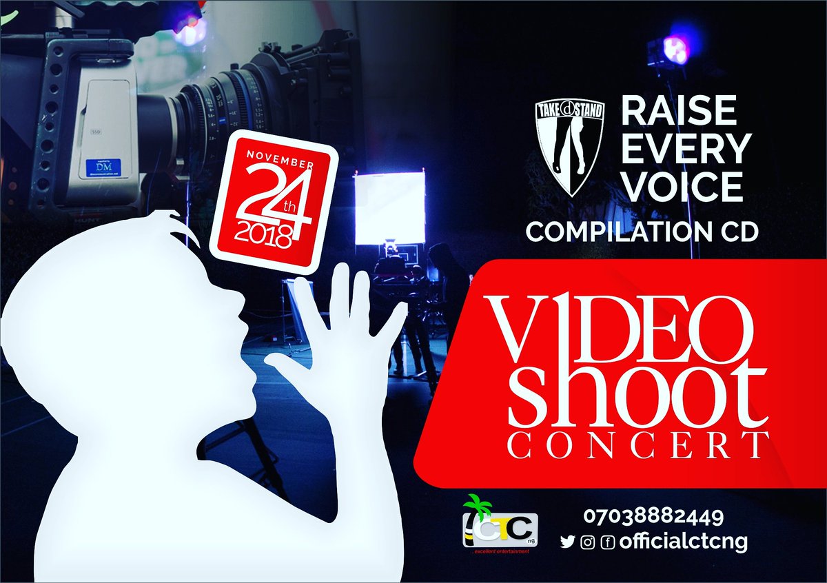 Obuszalee1's tweet photo. 57 DAYS TO 2019

RAISE EVERY VOICE against  common enemy of humanity "sin" the bane of corruption.

To attend the video shoot concerts in Ikeja call +234 703 888 2449 for directions.
#RaiseEveryVoice
#ctctvshow
#2018myshowtime https://t.co/dB0kjI3xHn
