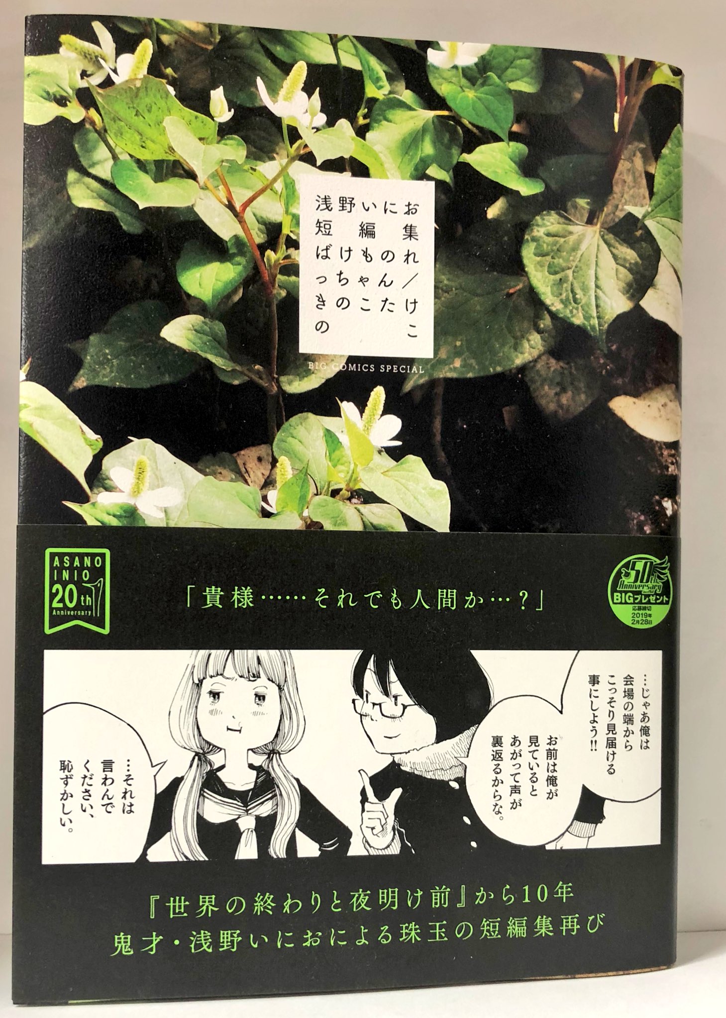 明正堂書店アトレ上野店コミックお知らせ 浅野いにお短編集 ばけものれっちゃん きのこたけのこ 小学館 今年でデビュー周年を迎える浅野いにおさんの 世界の終わりと夜明け前 から10年ぶりとなる珠玉の短編集です 巻末には各作品へのコメントが掲載