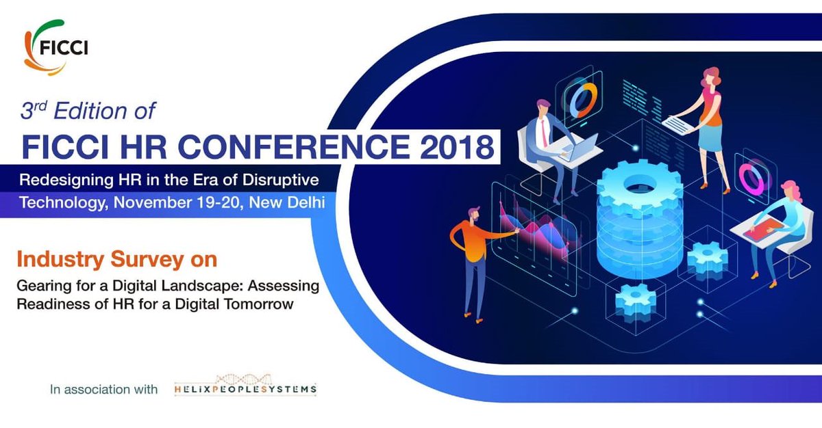 ficci_india's tweet photo. 3rd #FICCIHR conference debates why a successful digital transformation sits at the heart of HR.
To participate, please visit https://t.co/zaPwLvn0UJ #HR
Also, do take our industry survey https://t.co/IU5ih234Zd https://t.co/kyrjcVXJpp