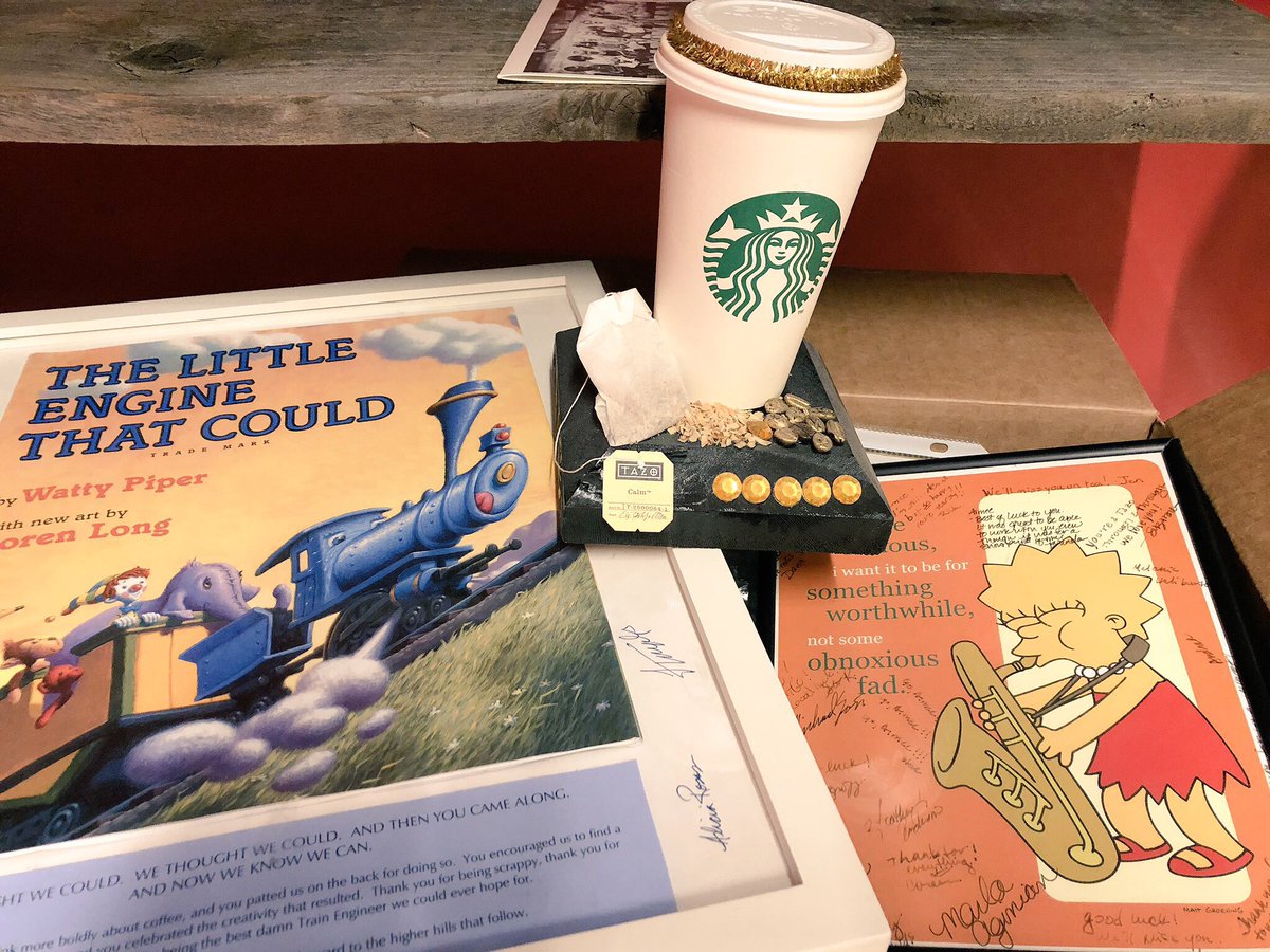 Packing up 14 years of inspiration, perspiration, friendships, passion, failure, success and fun. It’s been such an amazing journey.  Cheers to all the fantastic Starbucks partners <a href="/starbucksprtnrs/">Starbucks Partners</a> <a href="/Starbucks/">Starbucks</a>