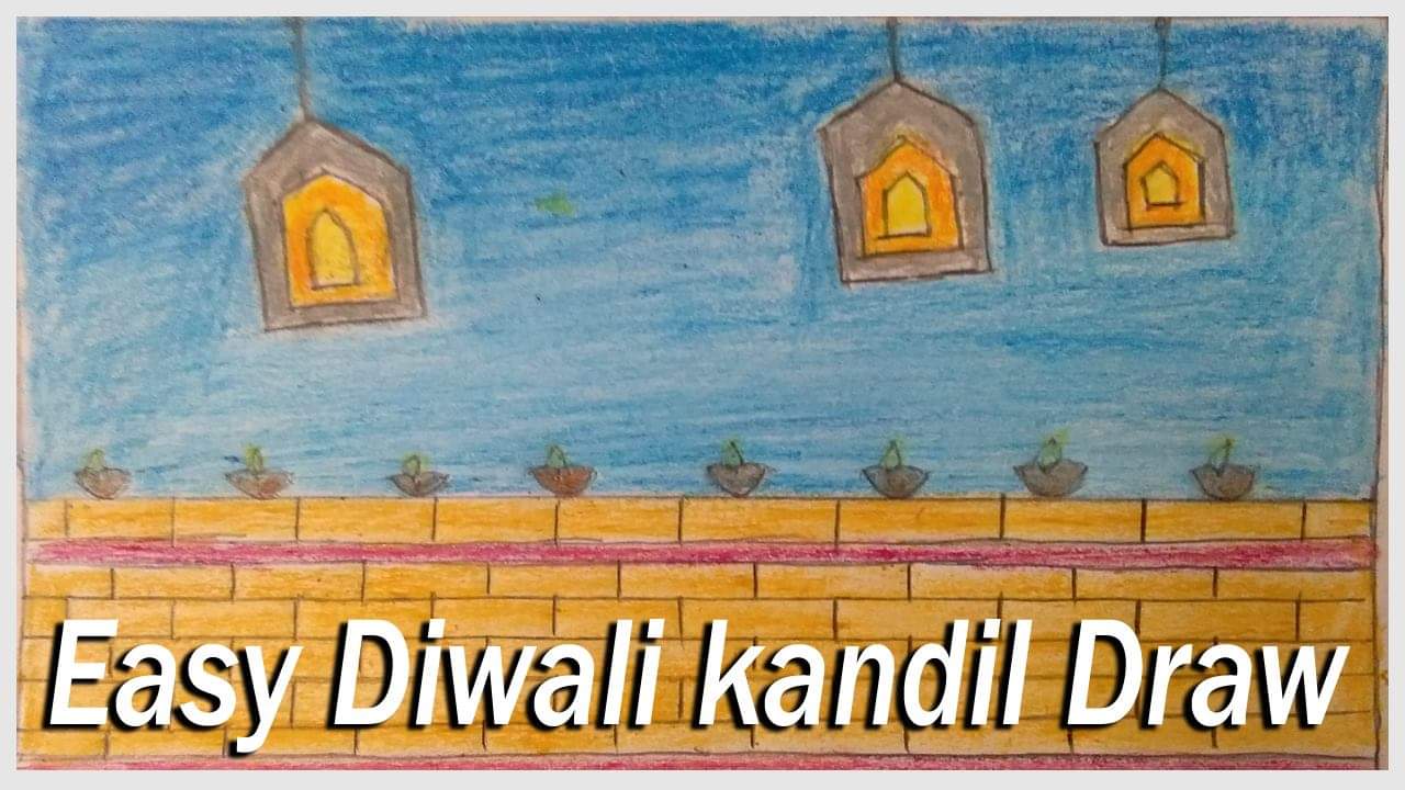 Diwali Drawing | How To Draw Diwali | Drawing Diwali For Kids by Nifty Toy  Art | Hi friends, this is a video about Diwali Drawing. This video is very  easy to