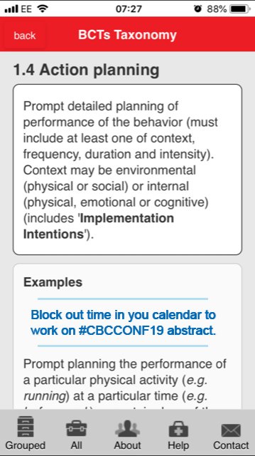 Abstract submission deadline: 16th Nov! Struggling to find time to prepare and submit your abstract for #CBCCONF19 - Why not let behavioural science help? Apply BCT Action Planning to help you find space for submission in your crowded schedule!