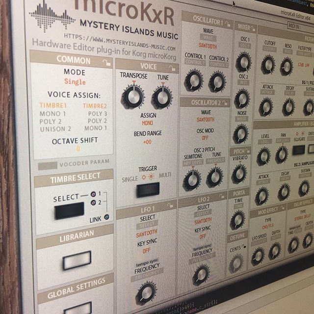 MysteryIslands's tweet photo. Korg #microkxreditor is getting some love right now. Updating this ”old” friend to new framework is quite a job. #korg #microkorgmk1 #microkorg @korgofficial https://t.co/veyRtMwacc https://t.co/tIWrzCHxyK