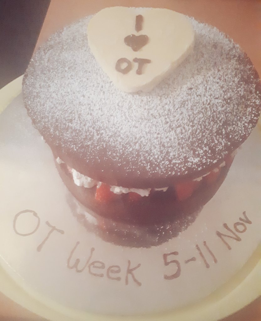 AnitaOTgeek's tweet image. Not just your typical week this week - it&apos;s #OTWeek2018! Definitely an occasion to celebrate, and what better way than with cake 🎉 #OTweek #OTgeek