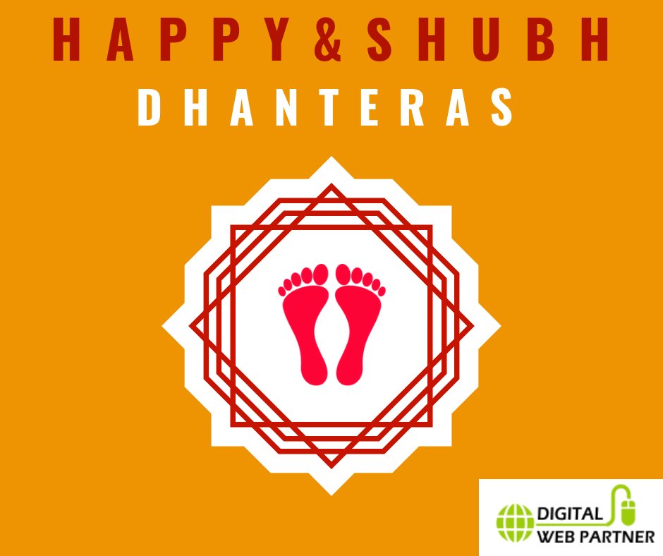 dgtlwebpartner's tweet photo. Wishing you a very happy &amp; shubh Dhanteras!
#dipawali #diwali #dhanteras #happydiwali #businessdiwali #corporatediwali https://t.co/gsO1aRc2dt