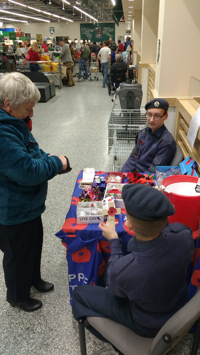 Wrexham Air Cadets (@2279wrexham) on Twitter photo Our cadets have been out and about in <a href="/wrexham/">Wrexham.com</a> this weekend collecting for the <a href="/PoppyLegion/">Royal British Legion</a> RBL poppy appeal.
Interested? Email 2279@aircadets.org Our cadets have been out and about in <a href="/wrexham/">Wrexham.com</a> this weekend collecting for the <a href="/PoppyLegion/">Royal British Legion</a> RBL poppy appeal.
Interested? Email 2279@aircadets.org
