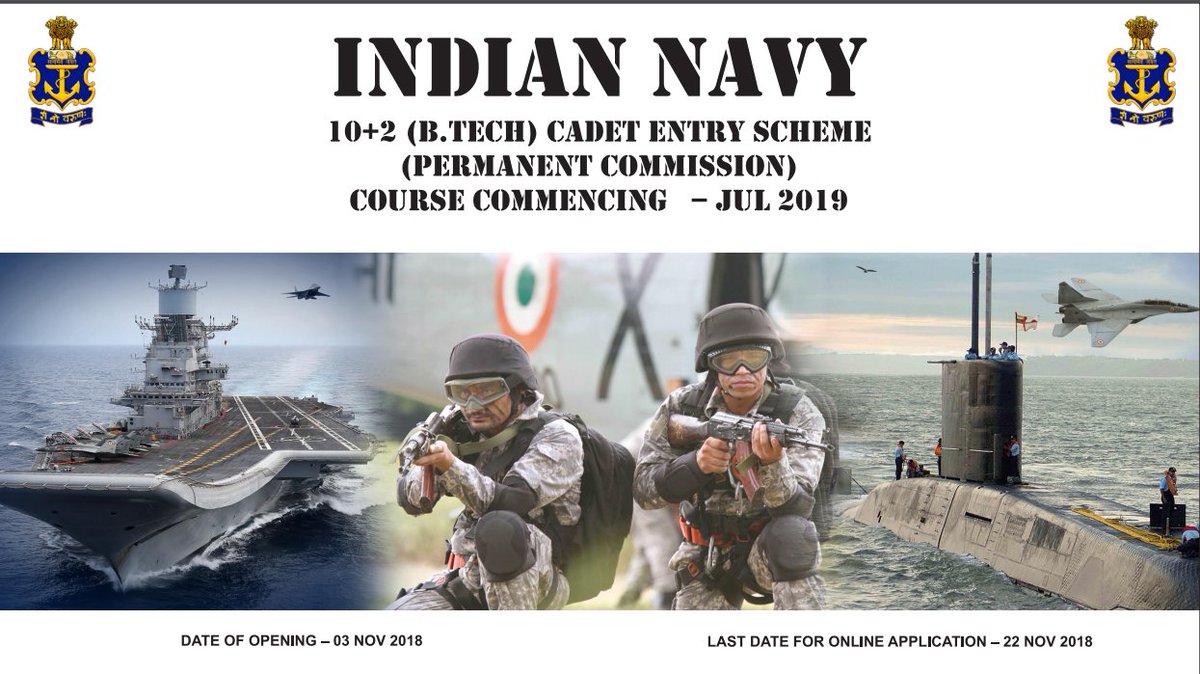 anilnagr's tweet photo. #Indian_Navy #Notification2018 #Defenceadda #Adda247
10+2 (Btech) Cadet Entry Scheme Notification Released | Join Indian Navy - Apply Now
Click here to apply➡️ https://t.co/cFR9YIL0sP https://t.co/LJOwCEGVuo