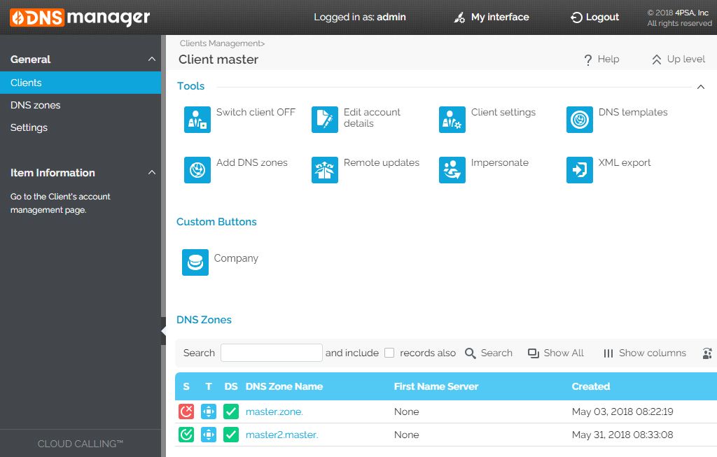 4psa dns manager