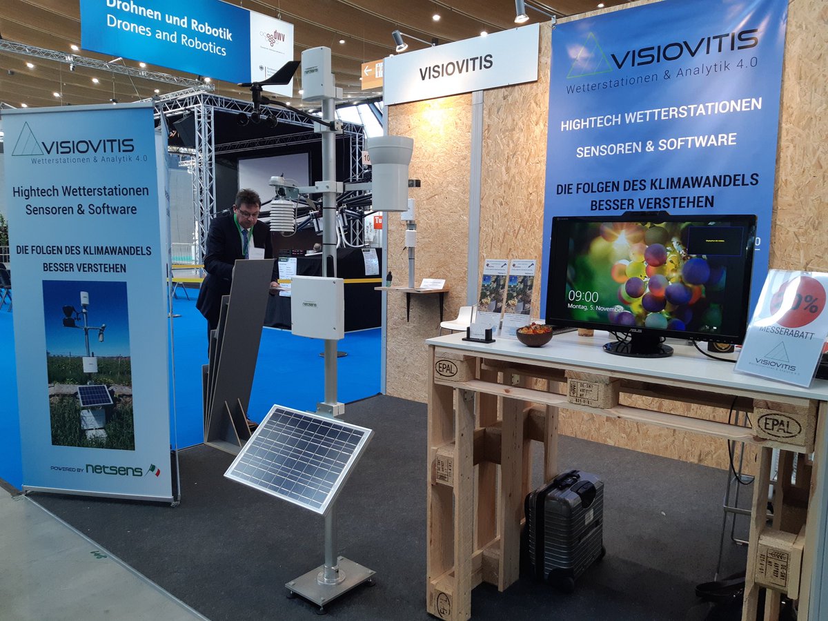 netsens_it's tweet image. Ready to start again! Day 2. Meet us at #VisioVitis  stand C68 Hall 10 @Messe_Stuttgart #intervitis