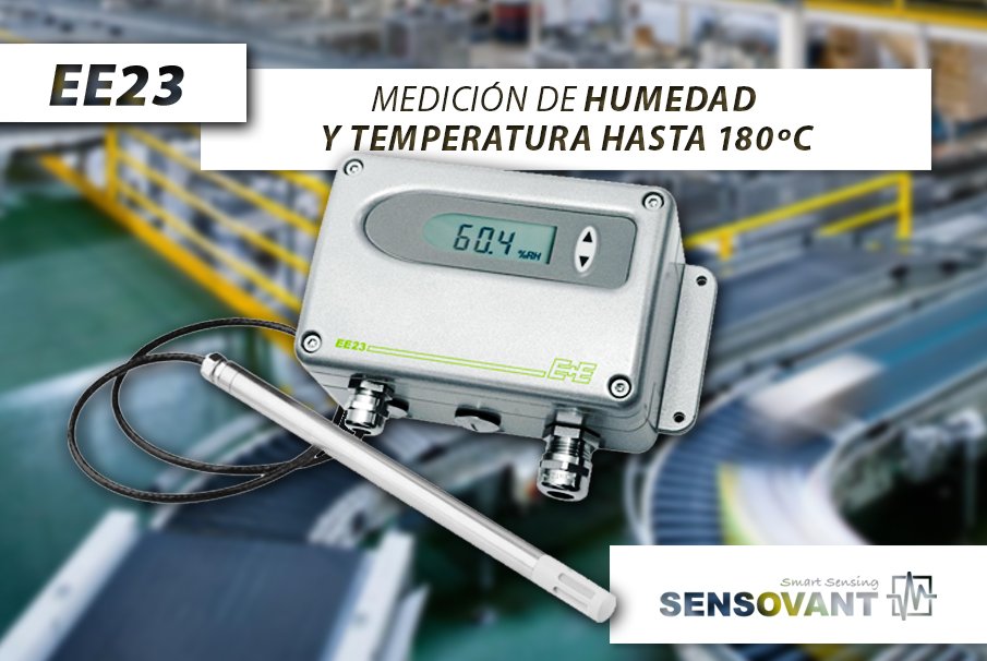 EE23 - Nuevo Transmisor Industrial de Humedad y medición de Temperatura hasta 180 °C. Medición de humedad relativa, temperatura, punto de rocío y temperatura del punto de congelación. #EE23 #epluse 

Para más información:
goo.gl/Pczaik
