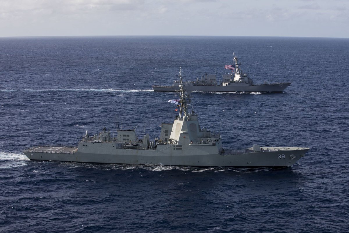 岡部いさく オーストラリア海軍のイージス駆逐艦ホバートがアメリカ海軍の駆逐艦ジョン フィン と ハワイ近海で初のcecによるデータ連携テスト オーストラリア国防省が5日に発表 アメリカと外国艦によるcecテストはこれが初めて 先日のジョン フィン