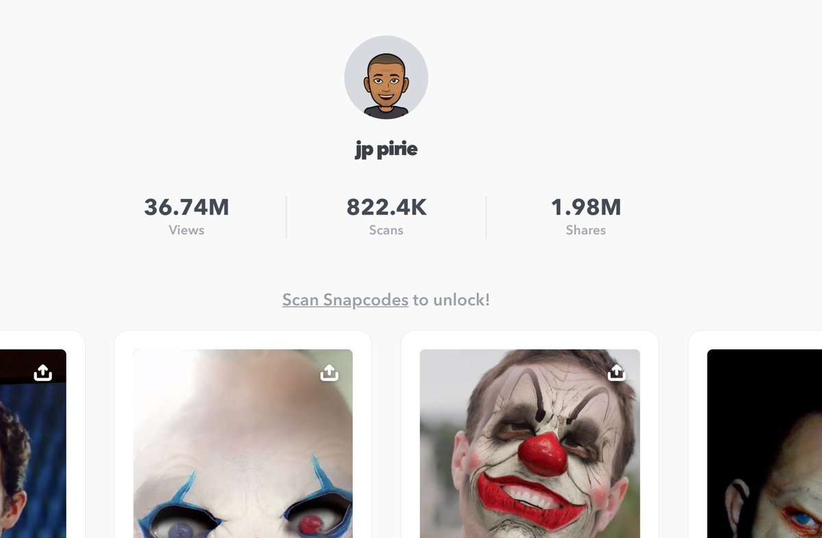 deadlymedia's tweet image. 36 Million Views of the Snap Lenses I've been creating for SnapChat #woah #snapchat #snaplens #ar #AugmentedReality #filter