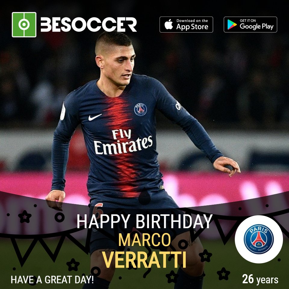 Happy birthday to and midfielder Marco Verratti!    