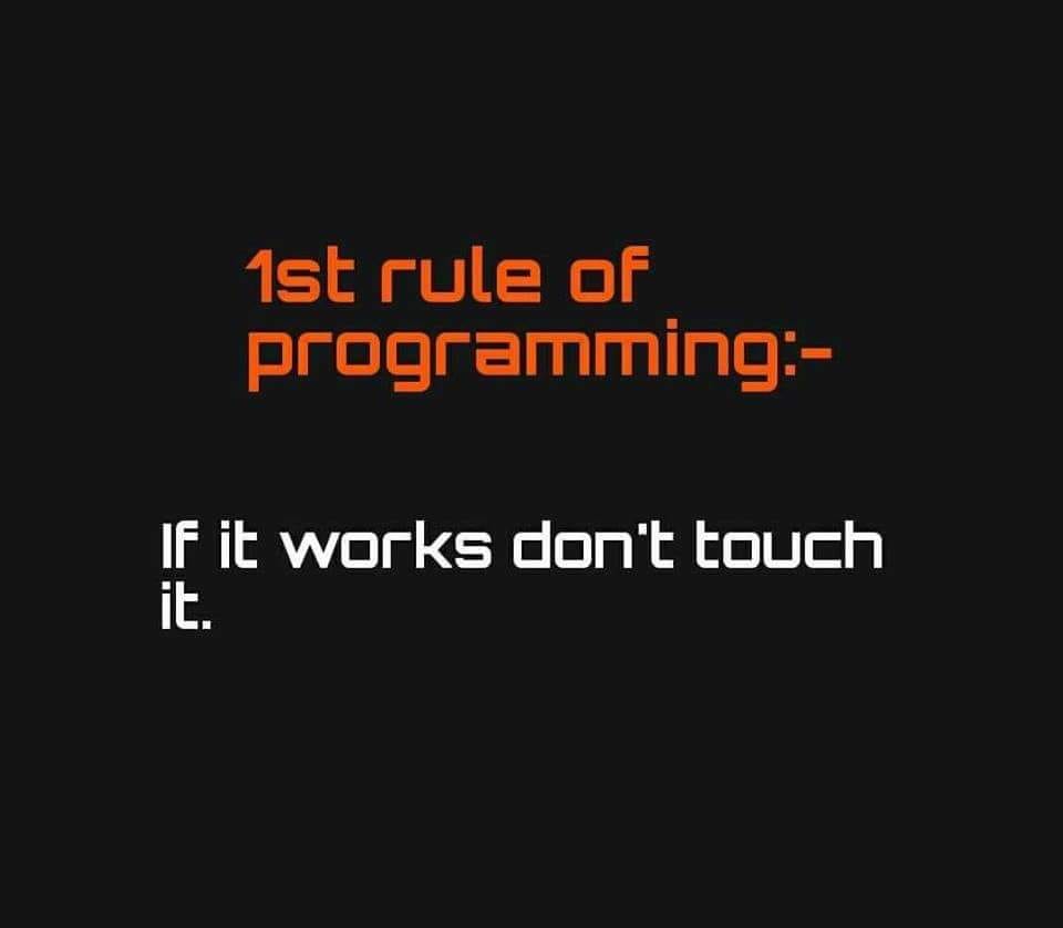 ElMnassa's tweet photo. Every #programmer will relate 😅
#iPhone #Android #AndroidDev #Egypt #developers #android
#androiddeveloper #iphone4only #developerslife https://t.co/89B6ND3tDZ