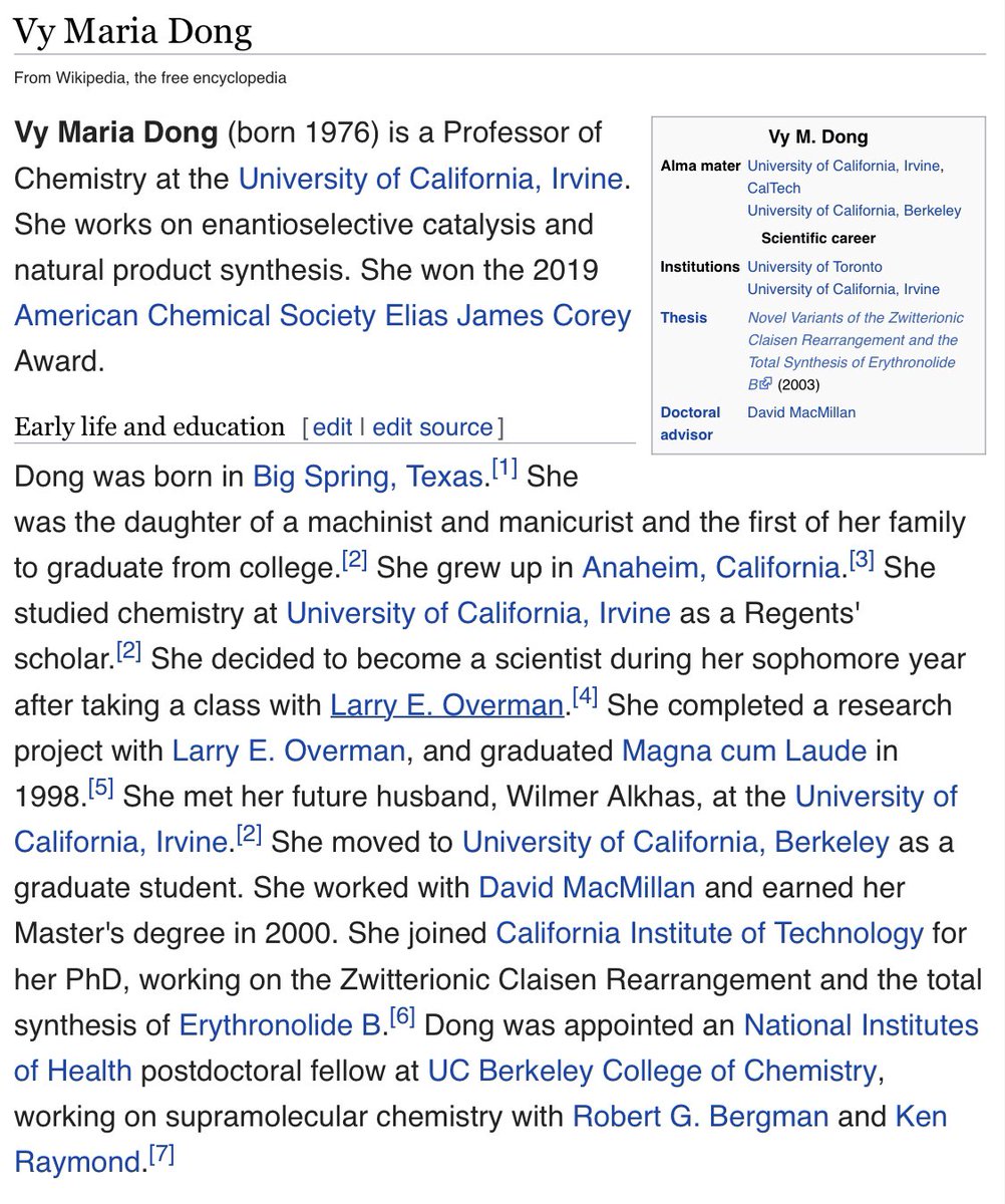 Dr Jess Wade Meet Prof Vy M Dong Vy Dong Group Organic Chemist Ucirvine Who Works On Catalysis Enantioselective Synthesis Dong Was The St In Her Family To Graduate College