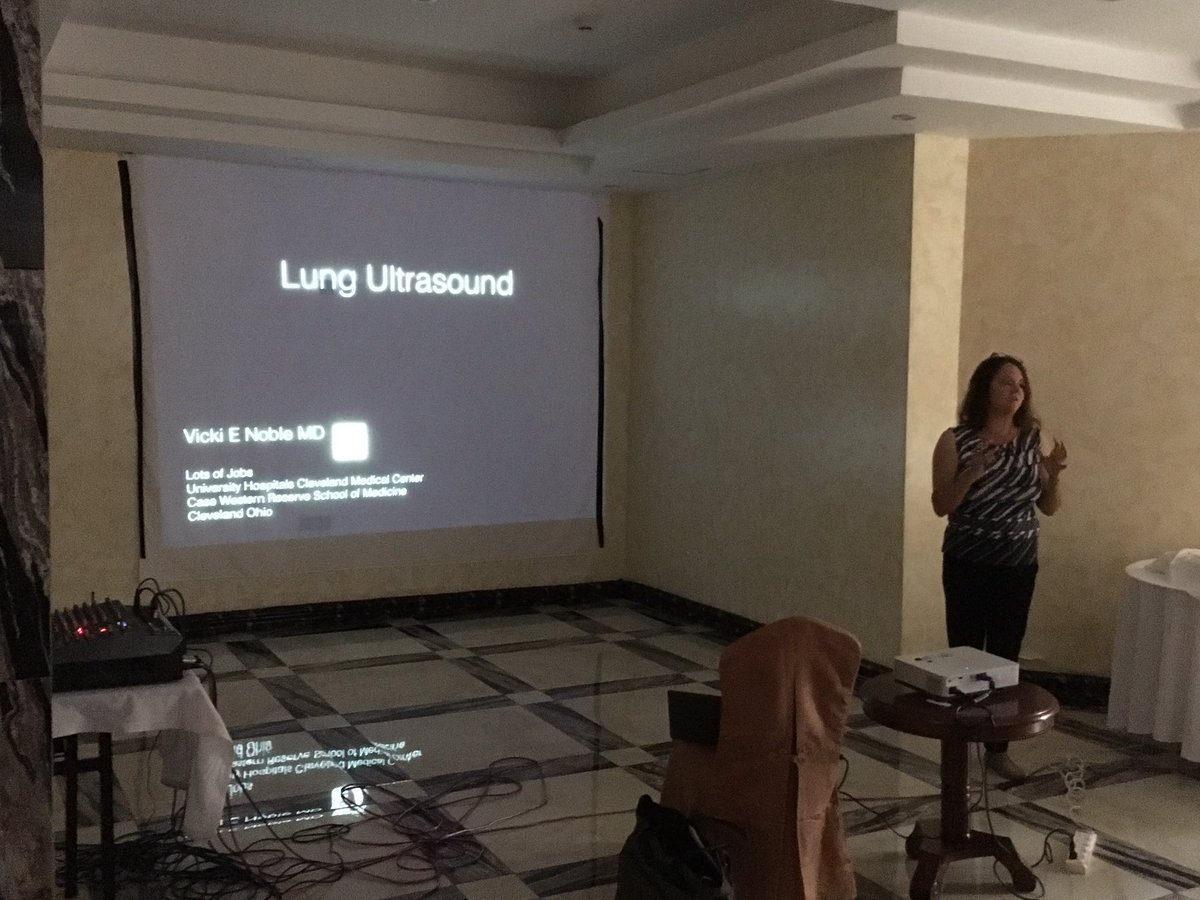 “The future of lung US is in Africa” <a href="/nobleultrasound/">Vicki Noble</a> - beyond B lines for CHF  there is a broad range of pathology to detect &amp; define w lung US #AfCEM18 #POCUS <a href="/AfCEM2018/">AfCEM2018</a>