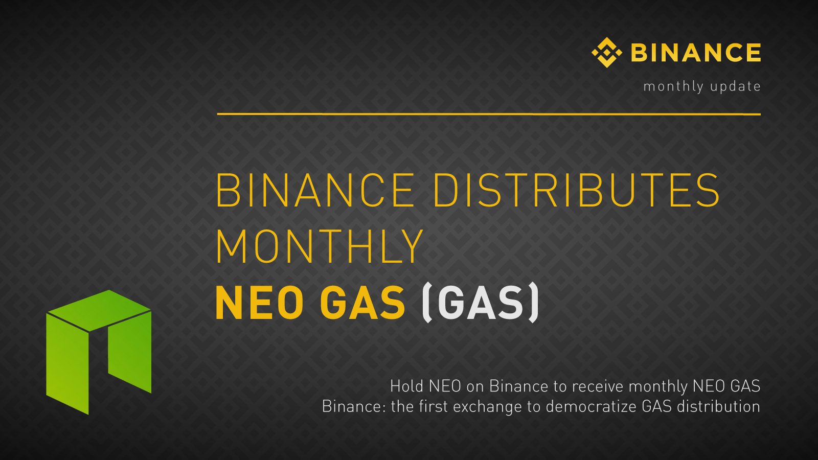 binance gas distribution