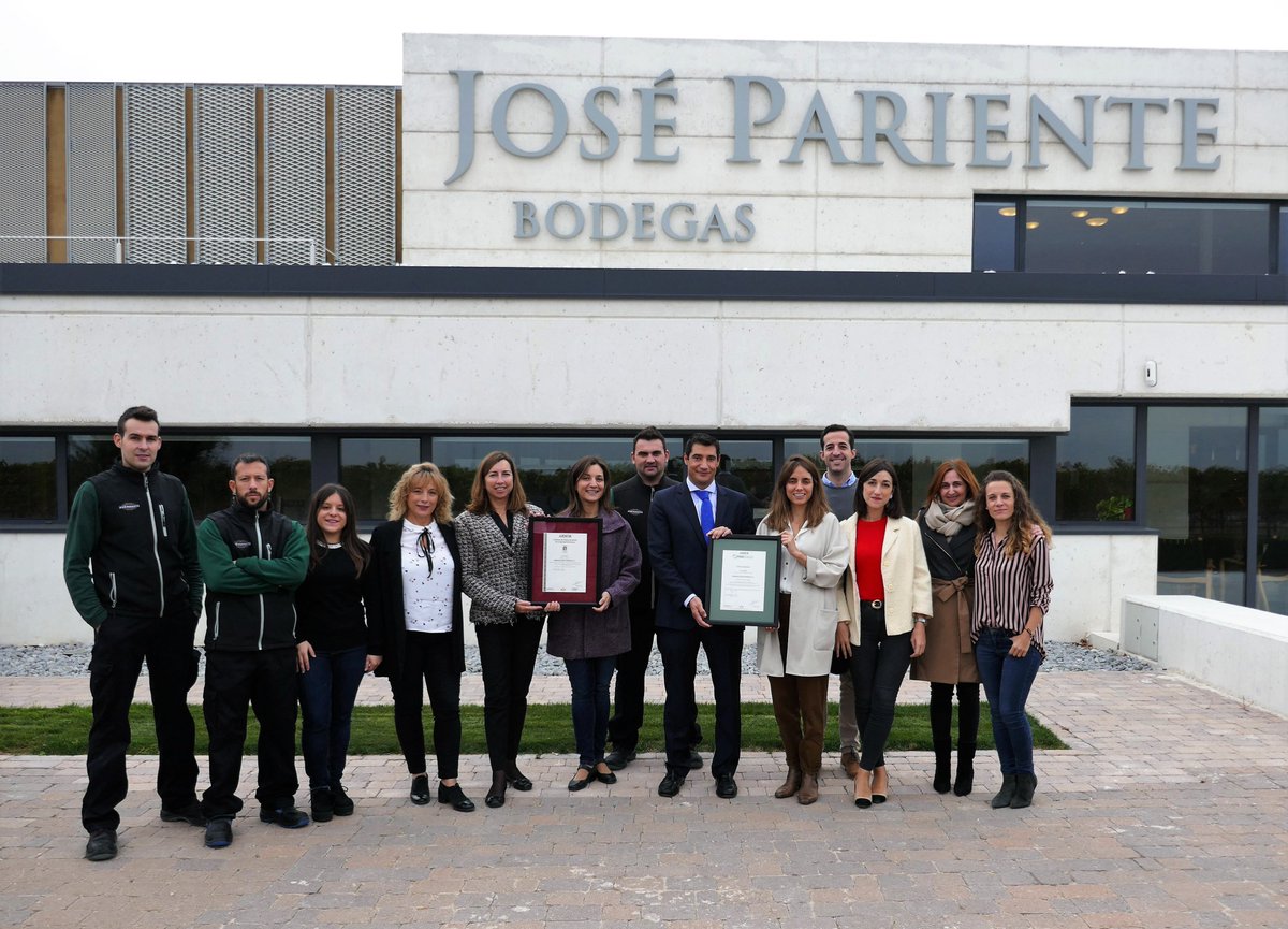 We're happy to announce that our winery has obtained the certificates for Food Safety ISO 22000 and FSSC 22000, reinforcing our commitment to quality and excellence. josepariente.com/certificacione… <a href="/CalidadTesta/">Testa</a> <a href="/AENOR/">AENOR</a>